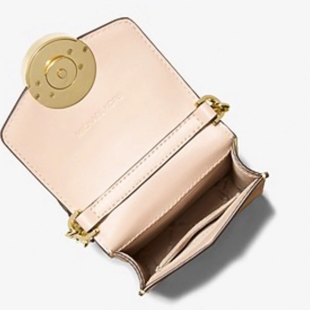 MICHAEL KORS Carmen Small Color-Block Faux Leather Phone Crossbody Bag